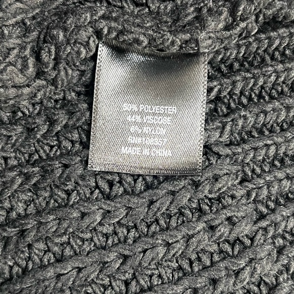 🖤 Worthington Oversized Cropped Cable Knit Sweater | Black | MP 🖤 - Picture 4 of 4